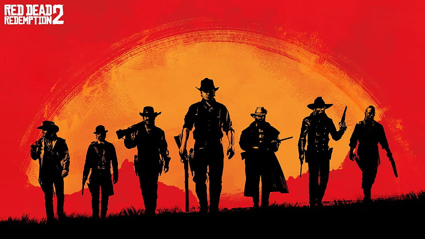 gracze, Red Dead Redemption, gry wideo, gracz, czerwony, zachód słońca, wschód słońca, western, Rockstar Games / i mobilne tła Tapeta HD