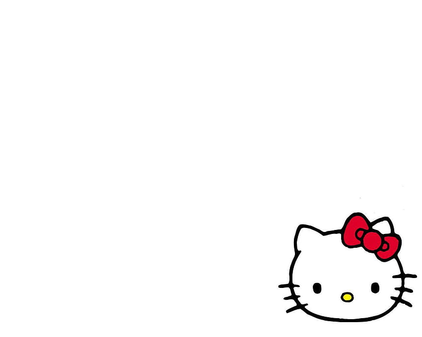 hello kitty white white backgrounds hello kitty, background powerpoint hello kitty HD wallpaper