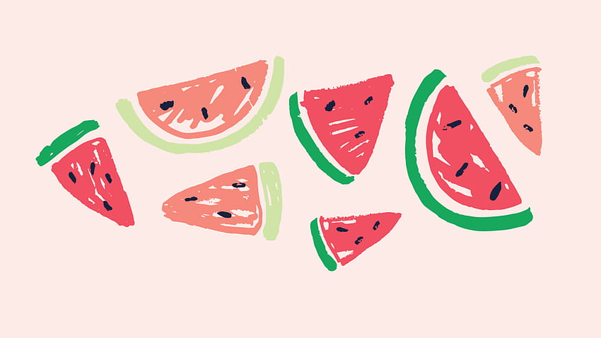 Illustrated, watermelon computer HD wallpaper