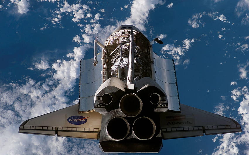 Space Shuttle atlantis Full и фонове, аерокосмически HD тапет