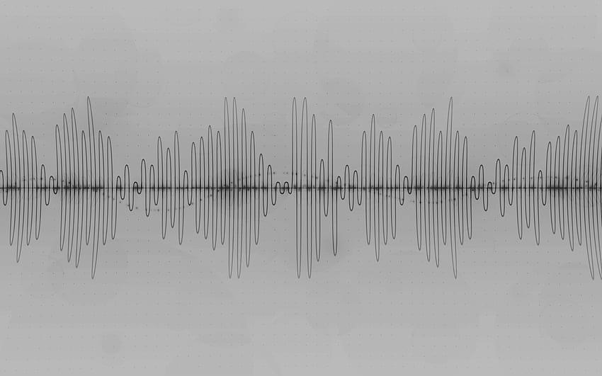 Para > Sound Waves Blanco, forma de onda fondo de pantalla