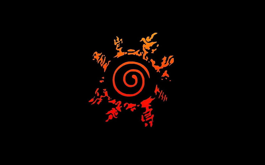 rojo y naranja Naruto Seal digital Naruto Shippuuden, estética itachi ps4 fondo de pantalla