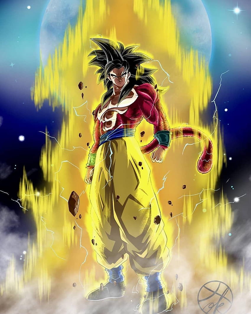 Download Super Saiyan 4 Goku DBZ 4K Wallpaper