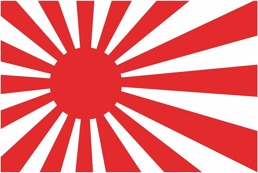 Bandera antigua del sol naciente de Japón fondo de pantalla