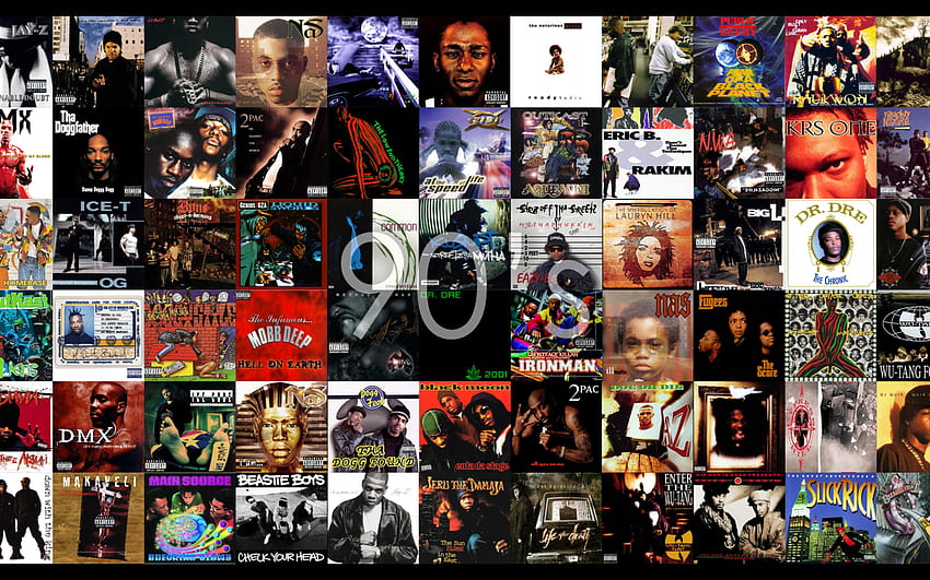 90s Hip Hop Album Covers by samp127 [1600x900, aesthetic hip hop 90s HD wallpaper