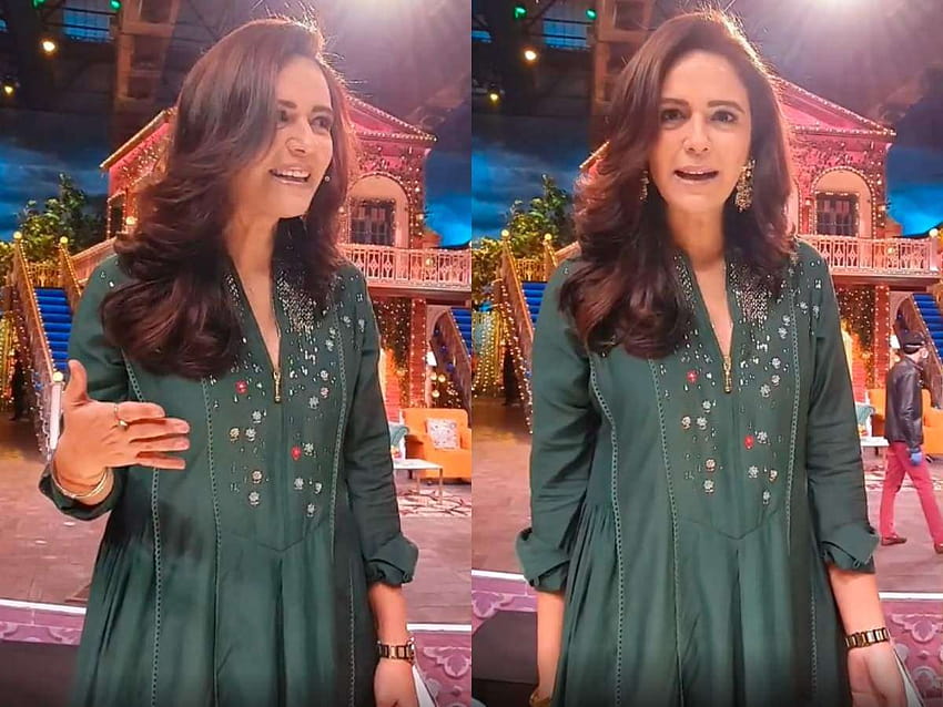 Mona Singh bereaksi setelah menyelesaikan satu tahun pernikahan dengan suaminya Shyam Gopalan di acara Kapil; Menonton video Wallpaper HD