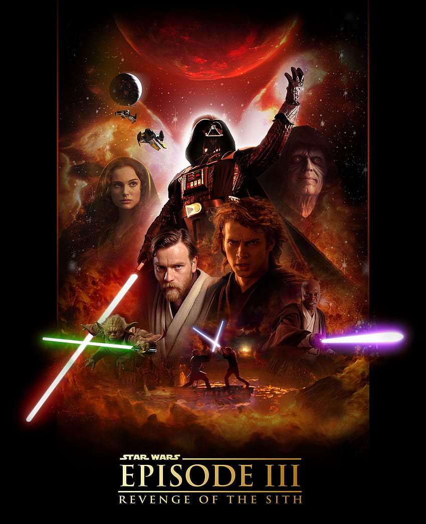 Star Wars Episodio III: La Venganza De Los Sith , Película, HQ Star Wars Episodio III: La Venganza De Los Sith, Star Wars La Venganza De Los Sith fondo de pantalla del teléfono