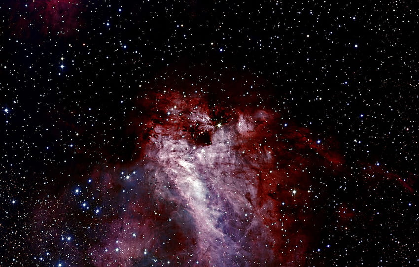 Chili, The Chair, Messier 17, Constellation of Sagittarius, The Omega Nebula, Star Forming Region, H II region, Dust Clouds, The Swan Nebula, M 17, NGC 6618, Open Cluster, Sharpless 45, The HD wallpaper