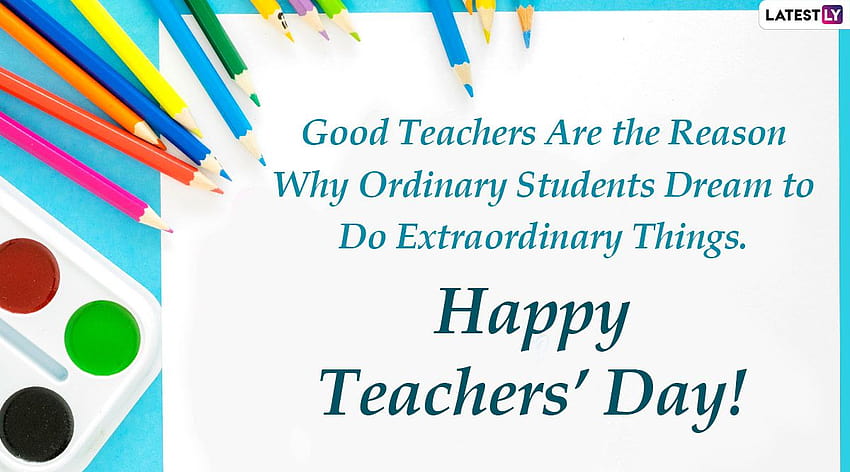 Happy World Teachers' Day 2020 Wishes: WhatsApp Stickers, Facebook Greetings, GIF , Instagram Stories, Messages And SMS to Share With Your Favourite Teacher, teachers day 2021 HD wallpaper