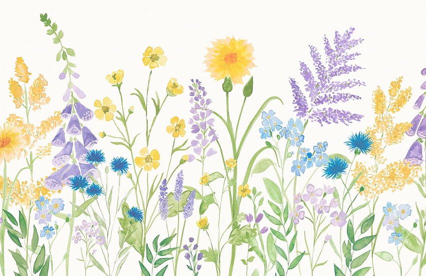 wildflowers in spring HD wallpaper