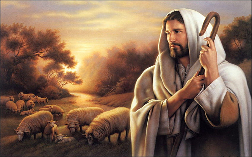 Исус пастир, Исусов кръст HD тапет