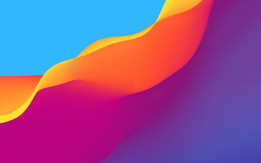 2880x1800 Colorful Waves, Flow for MacBook Pro HD wallpaper