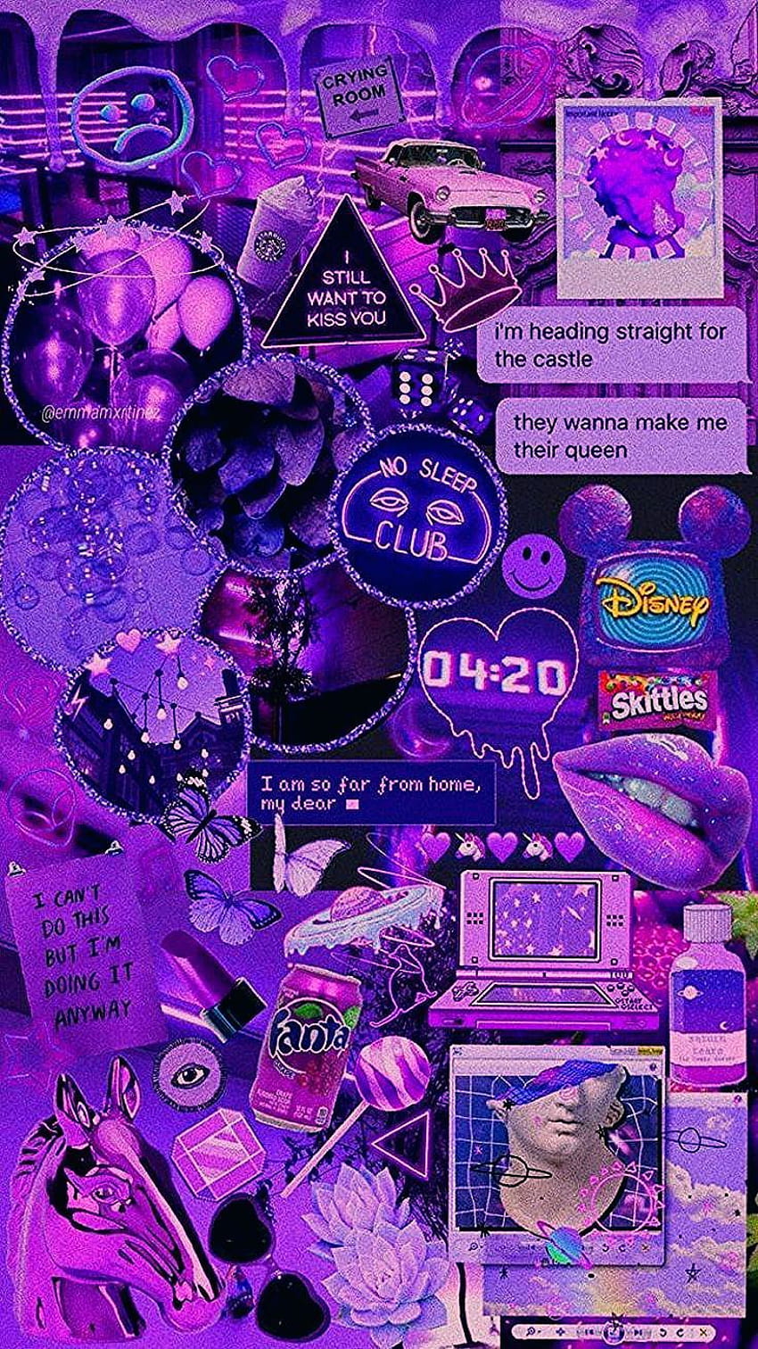 Pin oleh Fitrina Dwi di di 2020, ungu tumblr HD phone wallpaper