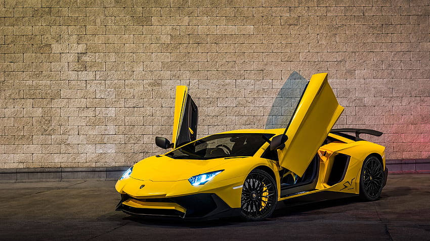 Żółte Lamborghini Aventador 2019 lamborghini , lamborghini aventador wallpap… w 2020, 2020 lambo Tapeta HD