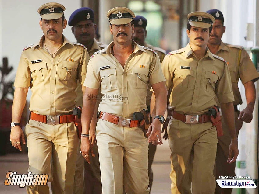 * Singham Movie, полицейска униформа HD тапет