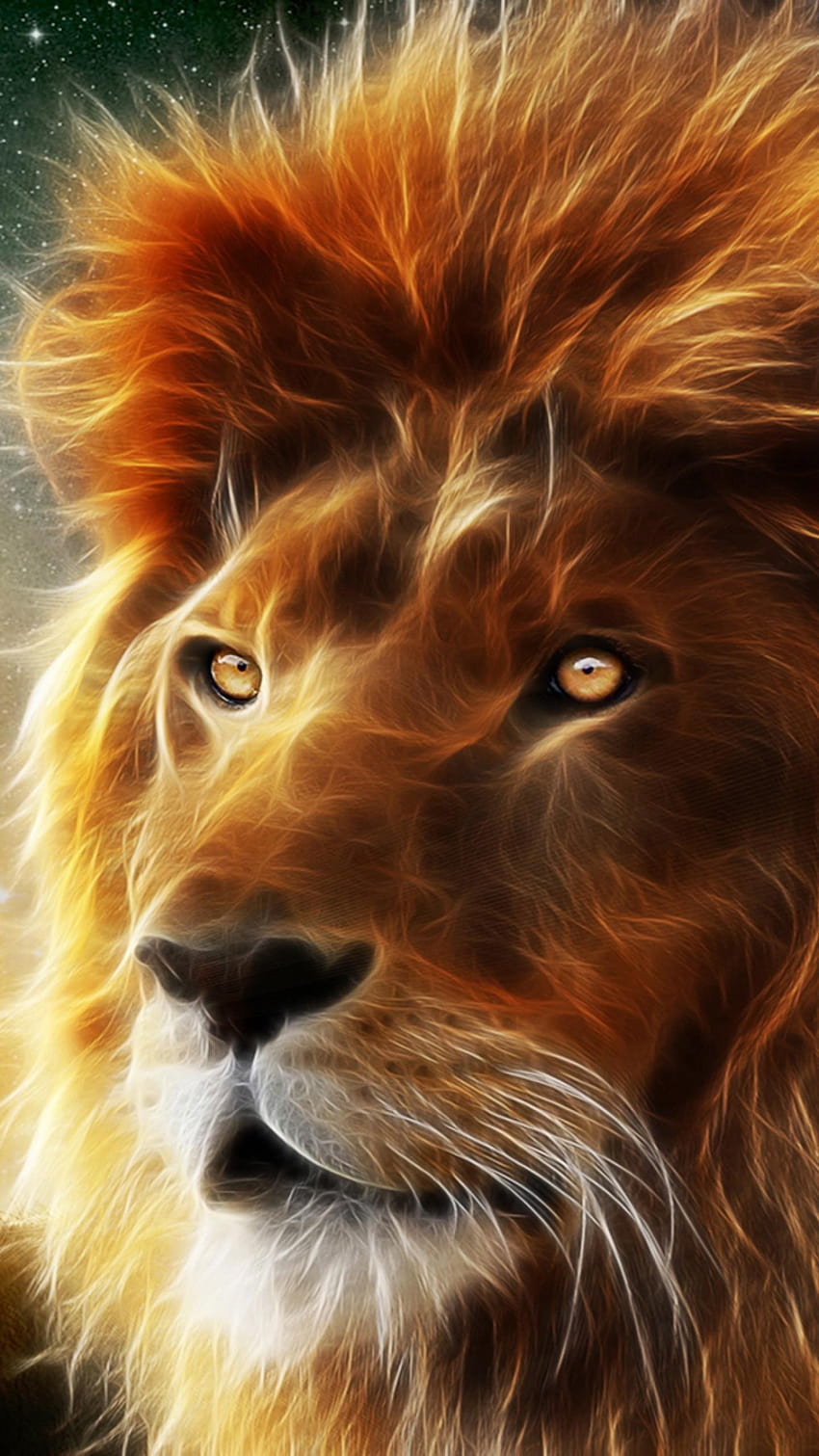 Löwe iPhone, Handy mit wütendem Löwengesicht HD-Handy-Hintergrundbild