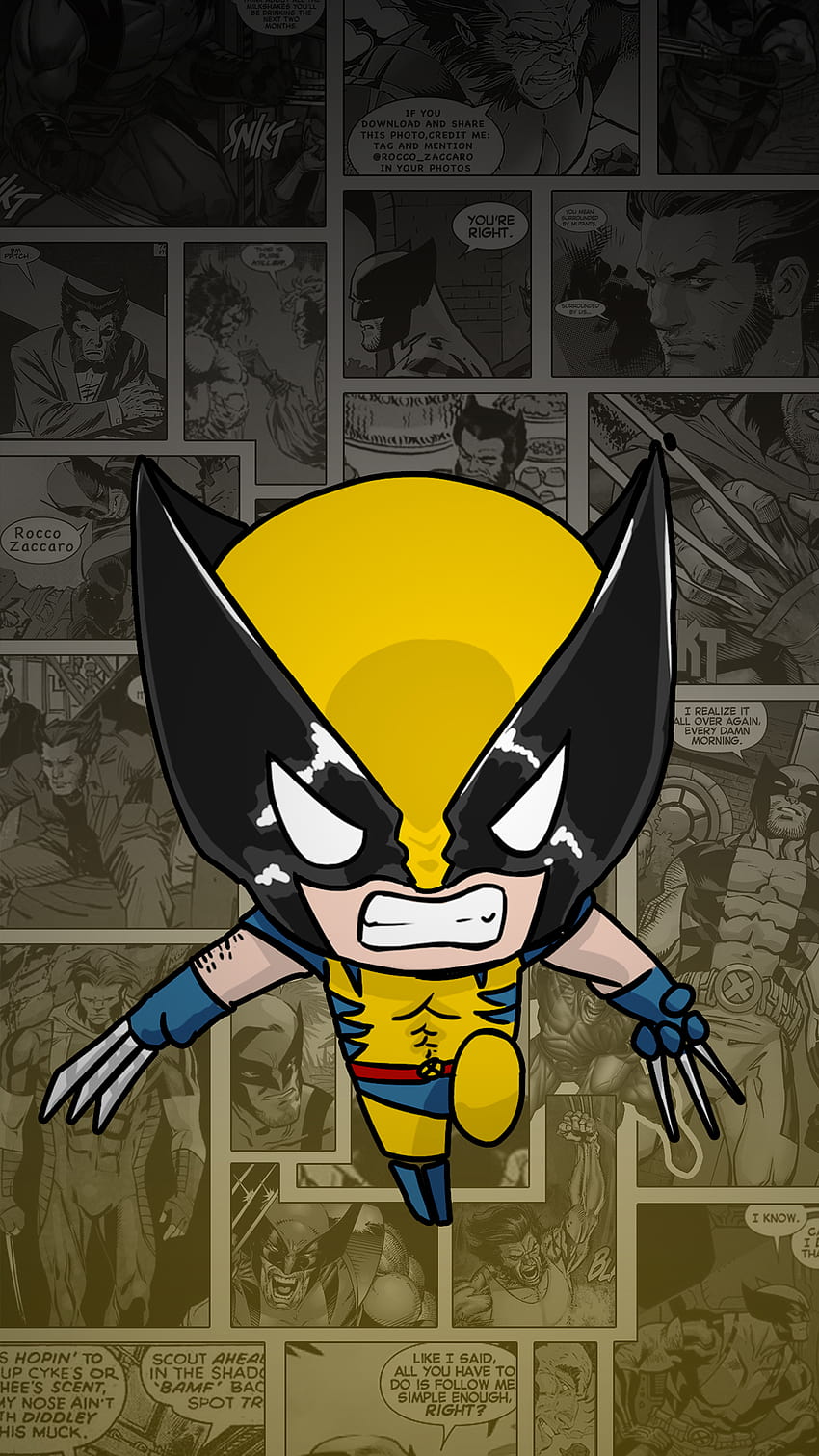 Wolverine iphone x HD тапет за телефон