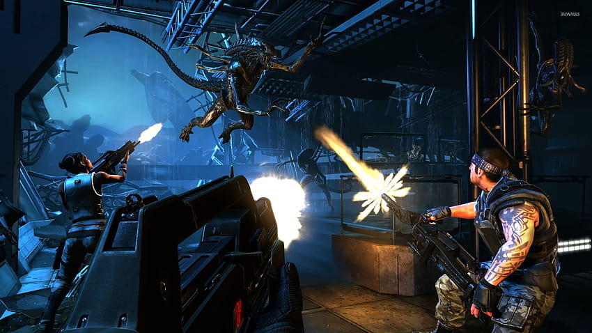 Aliens Colonial Marines Game 17207 [1366x768] for your , Mobile & Tablet HD wallpaper