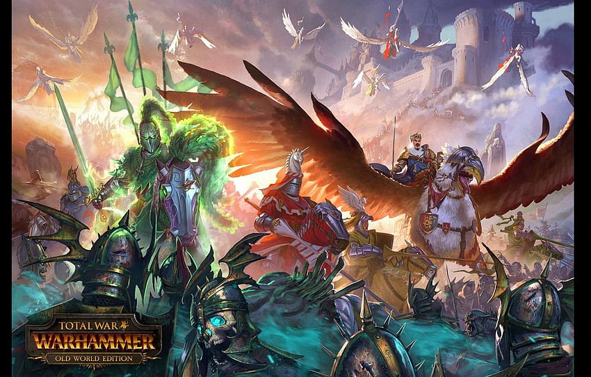 Warhammer, Imperium, Bretonia, totaler Krieg, alte Welt, Spiel der alten Welt HD-Hintergrundbild