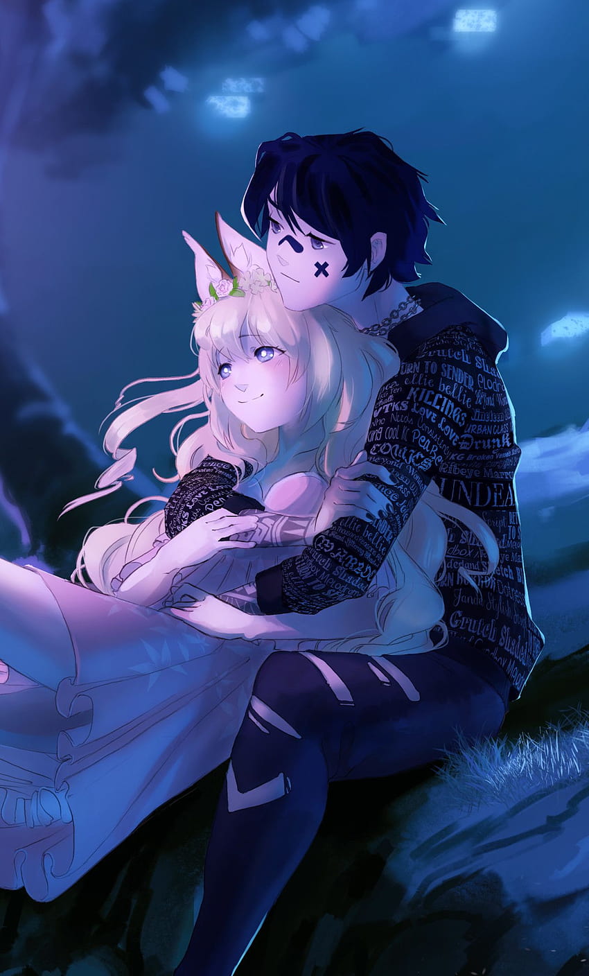 Anime Couple, anime hug HD phone wallpaper | Pxfuel