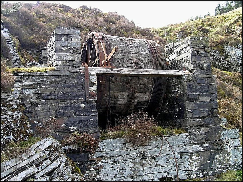 Cwm Penmachno slate quarry HD wallpaper | Pxfuel