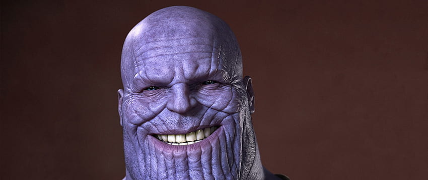 Ever Seen Thanos Smiling in Avengers 4? Dual Wide display 2560x1080, thanos face HD wallpaper