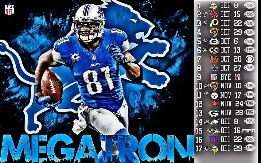 Calvin Johnson Detroit Lions, detroit lions 2017 HD wallpaper