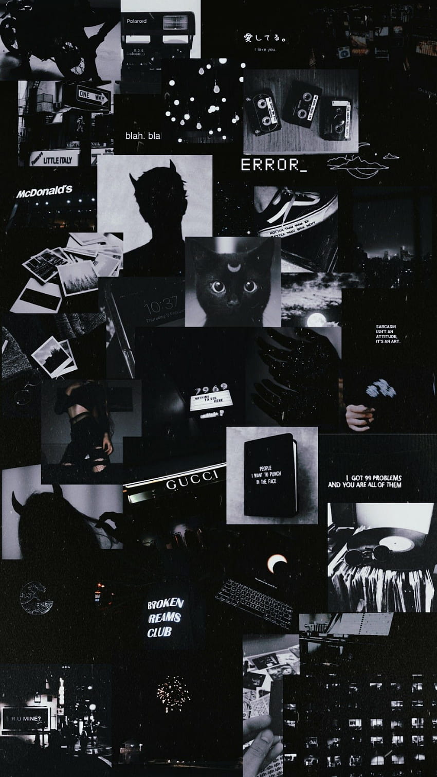 Lockscreen Black, black tumblr aesthetic HD phone wallpaper