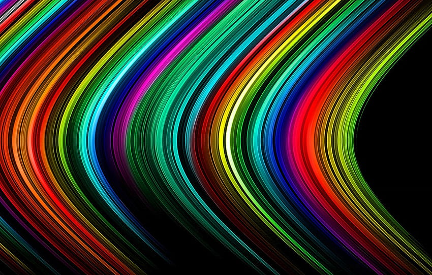 sinar, cahaya, garis, lajur, warna, pelangi, bagian абстракции, garis lampu warna-warni Wallpaper HD