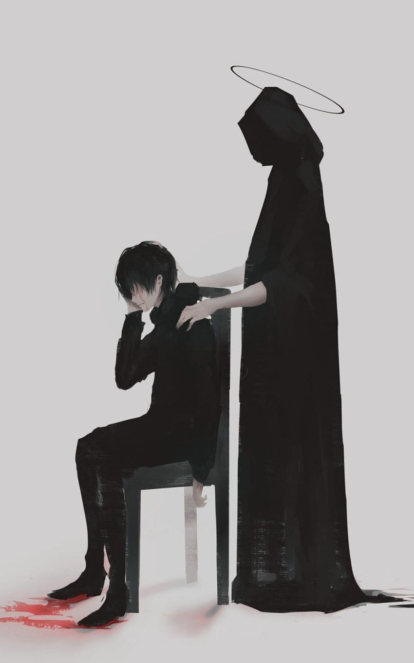 Anime Boy, The Reaper, Sad, best anime sad HD phone wallpaper | Pxfuel