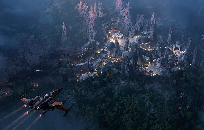 Konzept, Star Wars, Rock, Disney, Kunst, Kalifornien, Han Solo Ship HD-Hintergrundbild