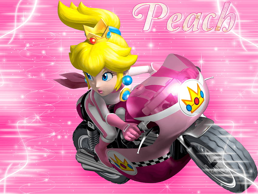 Mario Kart Wii Peach by NatouMJSonic, mario and peach HD wallpaper