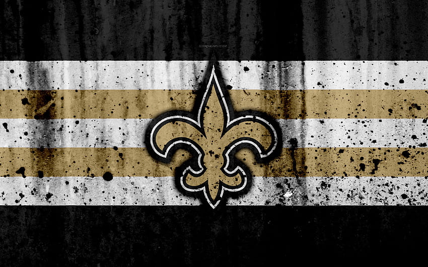 New Orleans Saints, grunge, NFL, americano, computer dei New Orleans Saints Sfondo HD