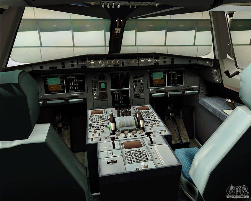 airbus a380 cockpit HD wallpaper