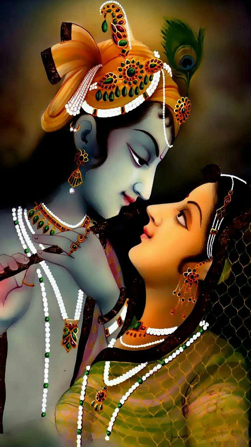Jay Shri Krishna ❤❤ Jay Radhe Radhe ❤❤、radha と krishna love HD電話の壁紙