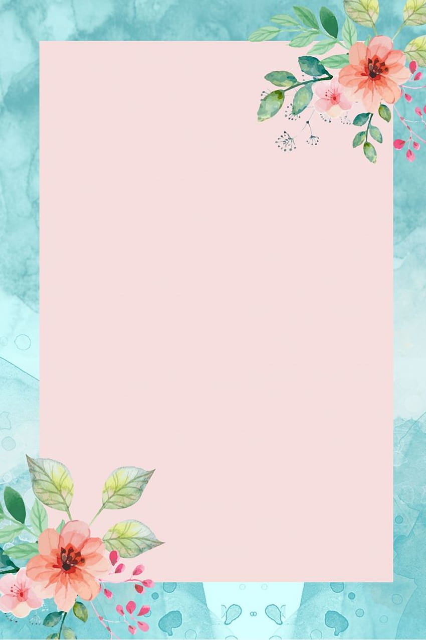 Modèle d'arrière-plans d'affiche de mariage de fleur de beauté fraîche et belle Fond d'écran de téléphone HD