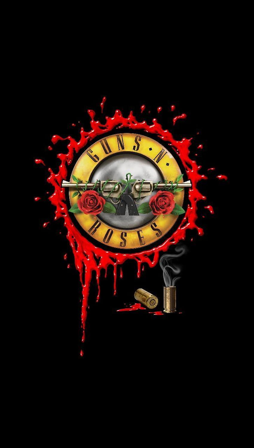 Guns N Roses autorstwa juank007, cięcie pistoletów i róż Tapeta na telefon HD