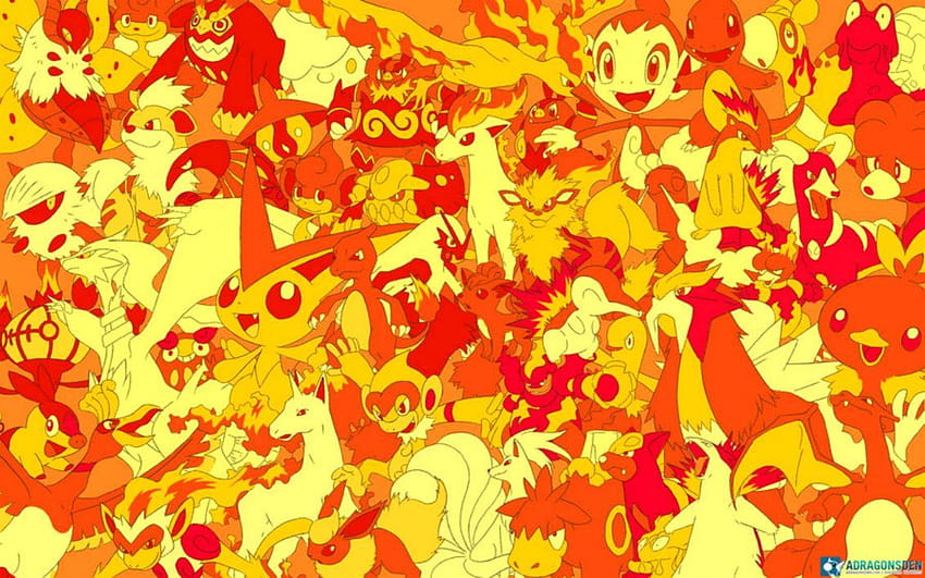 Ateş Pokemonu, ateş tipi pokemon HD duvar kağıdı