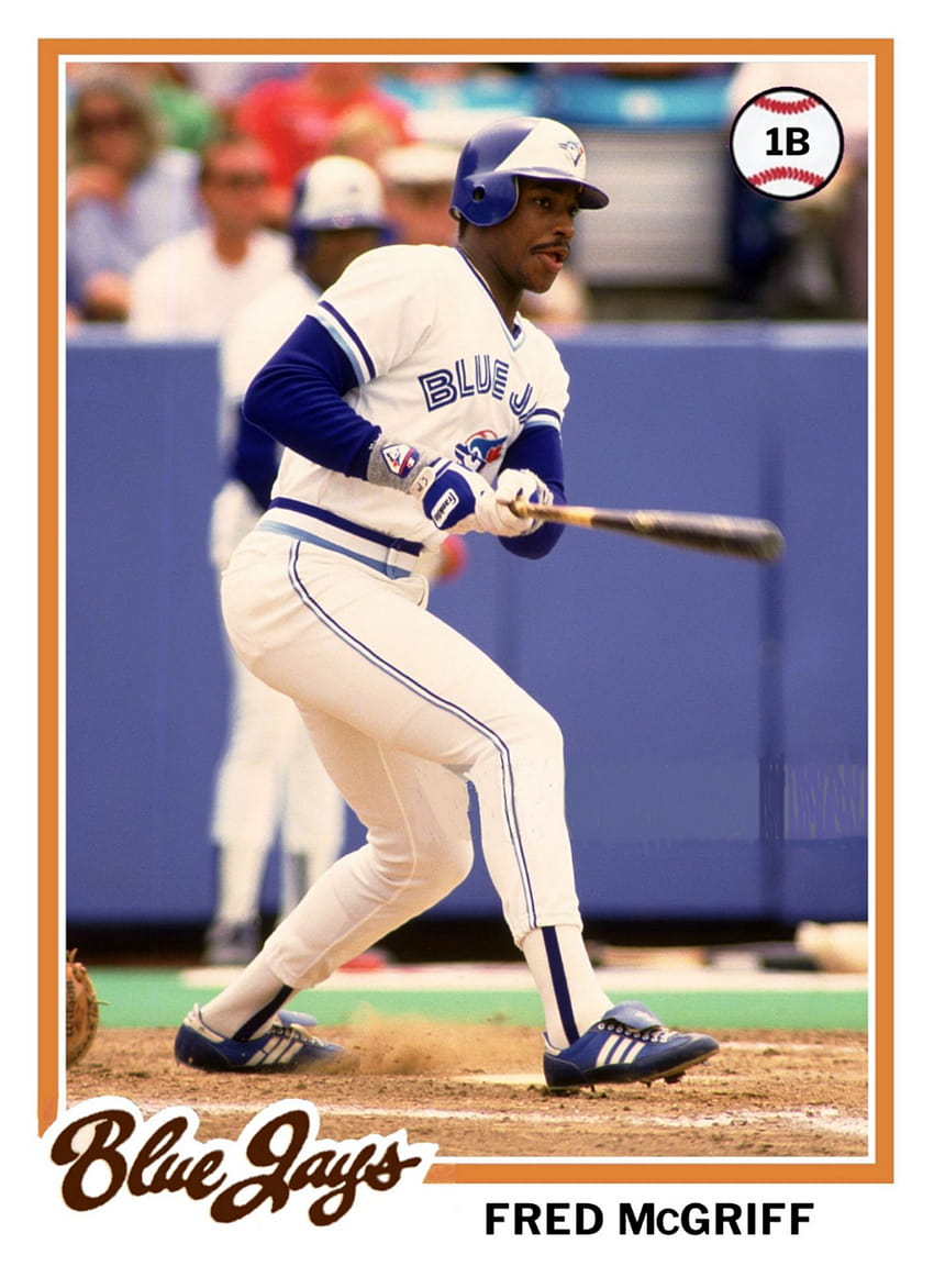 Fred McGriff Blue Jays 1978 Topps design in 2020 HD phone wallpaper