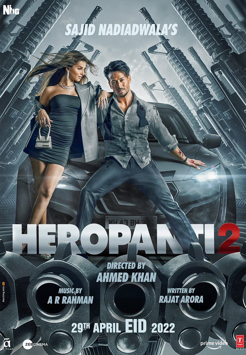 Tiger Shroff and Tara Sutaria unveil a new poster for Heropanti 2 releasing on Eid 2022: “Double the entertainment” : Bollywood News, bollywood 2022 movie HD phone wallpaper