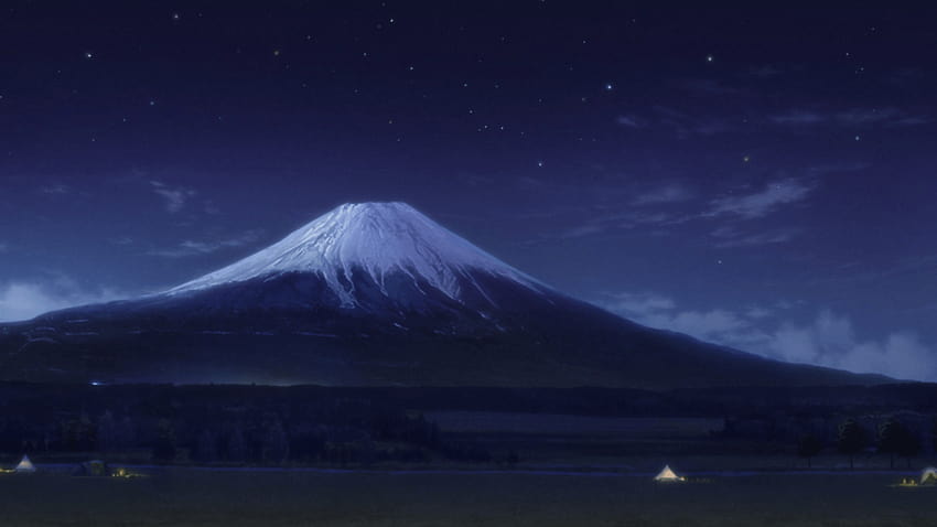 Fuji Dağı, yuru kampı HD duvar kağıdı