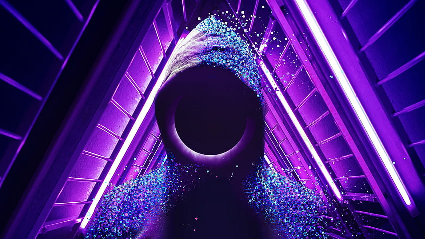 Cool Profile Neon, purple profile HD wallpaper