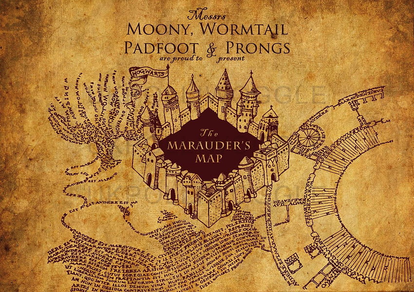 Harry Potter Marauder's Map, 해리포터 지도 HD 월페이퍼