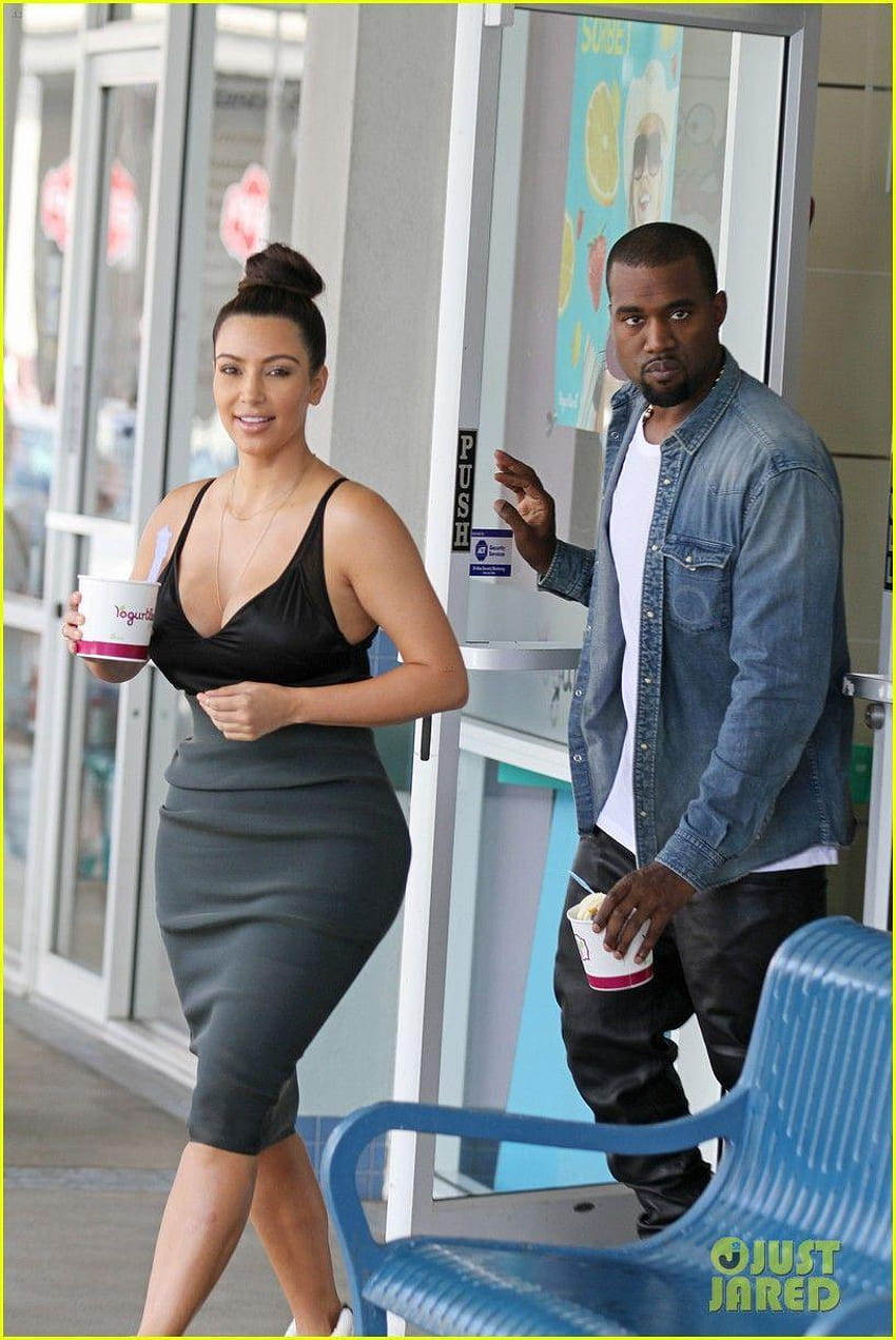 Kim Kardashian i Kanye West: Fro, Kim i Kanye Tapeta na telefon HD