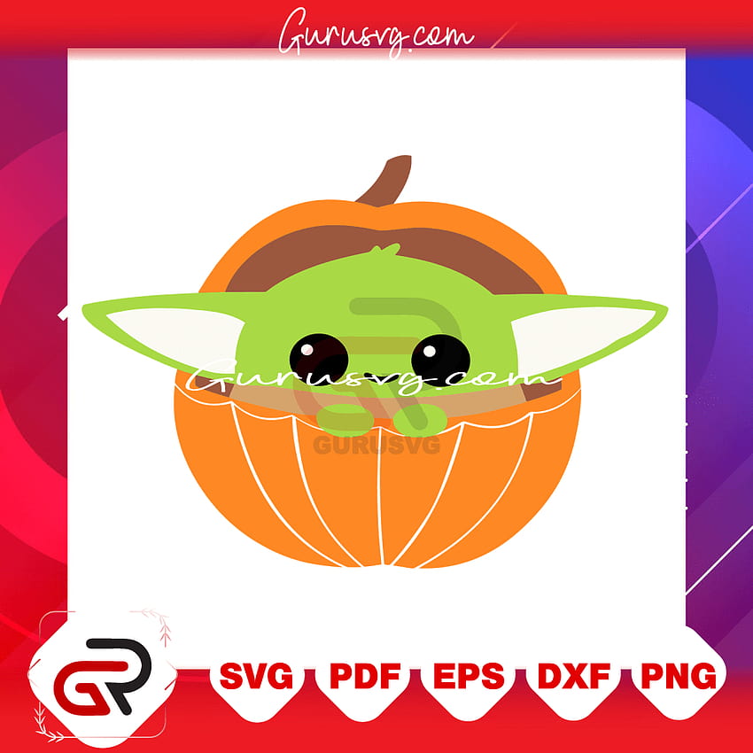 Baby Yoda in pumpkin halloween svg, cute baby yoda, baby yoda svg HD phone wallpaper