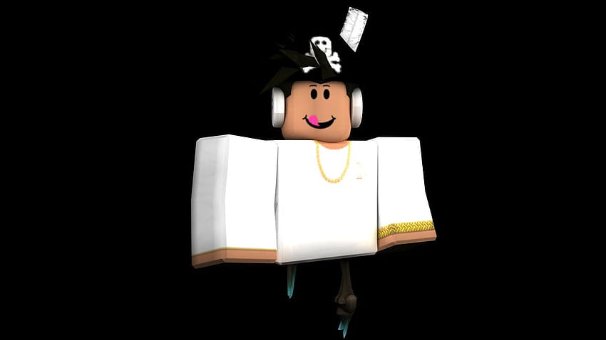 Download A Roblox Boy with a colorful cape. Wallpaper