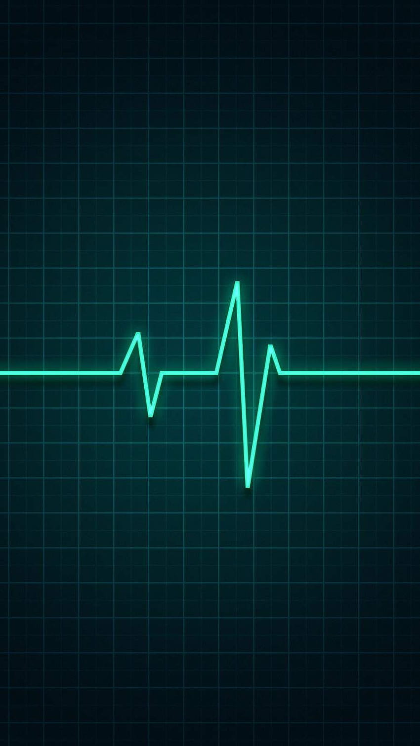 Detak jantung iPhone, android detak jantung hijau wallpaper ponsel HD