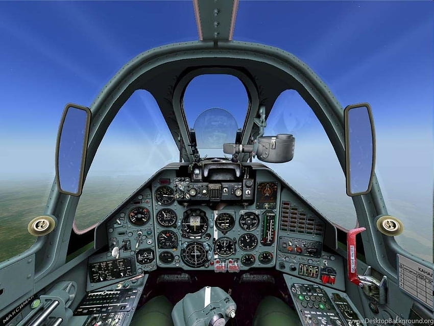 Sfondi più recenti della cabina di pilotaggio degli aerei da combattimento, cabina di pilotaggio dell'aereo Sfondo HD