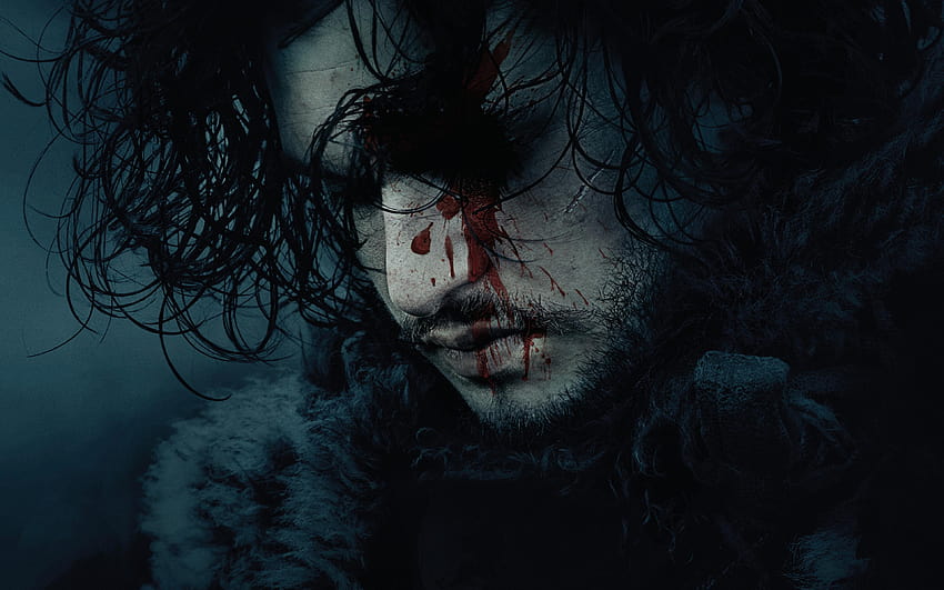 Kit Harington nei panni di Jon Snow in Game of Thrones Sfondo HD
