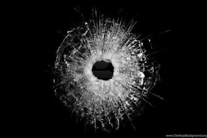 Дупки от куршуми в стъклени Png фонове HD тапет